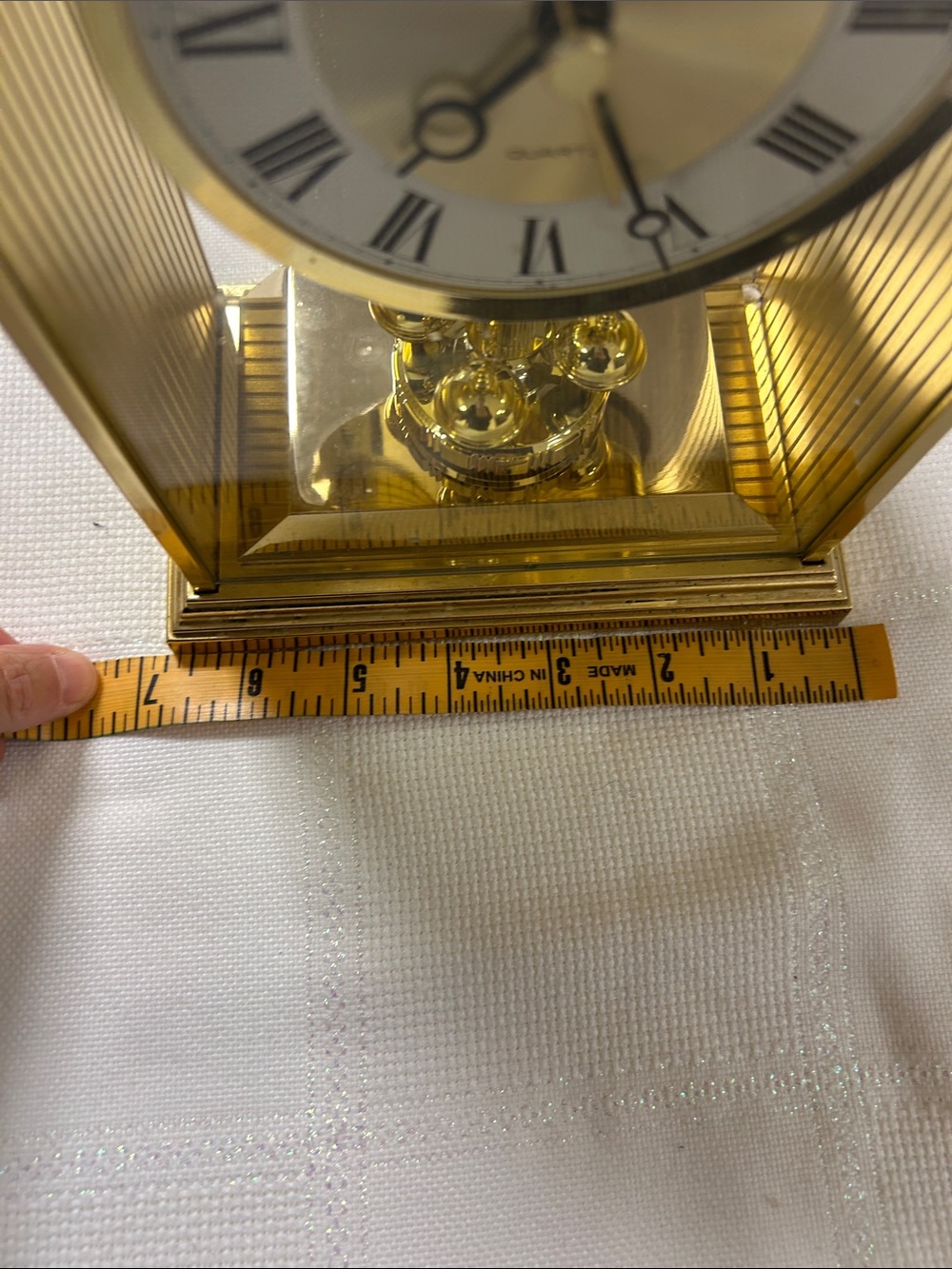 Seiko Gold Tone Arch Mantel Clock image 4